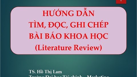 Bài review các nghiên cứu trước năm 2024