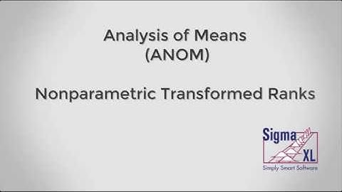 ANOM Nonparametric Transformed Ranks