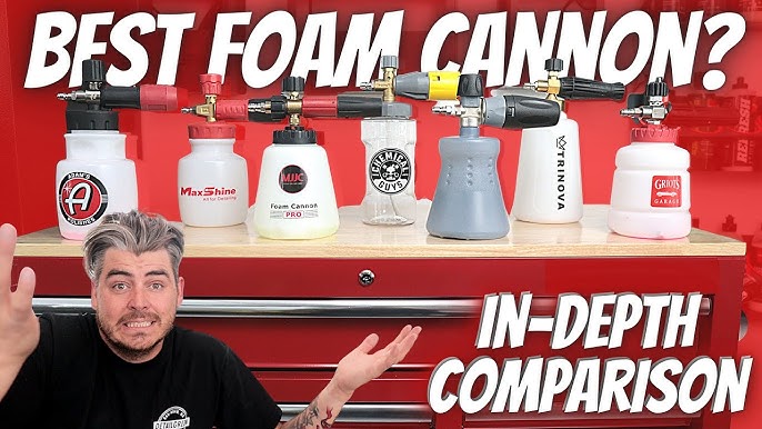 Adam's Polishes Premium Foam Cannon - Custom Snow Foam Cannon Soap Sprayer for Car Wash , Sprayer Cannister for Pressure Washer