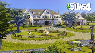 Red Roan Horse Ranch | The Sims4 Stop Motion Build | NoCC |【シムズ４建築】