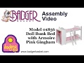 Assembly of 01856 Doll Bunk Beds with Ladder and Storage Armoire Assembly of 01856 Doll Bunk Beds with Ladder and Storage Armoire