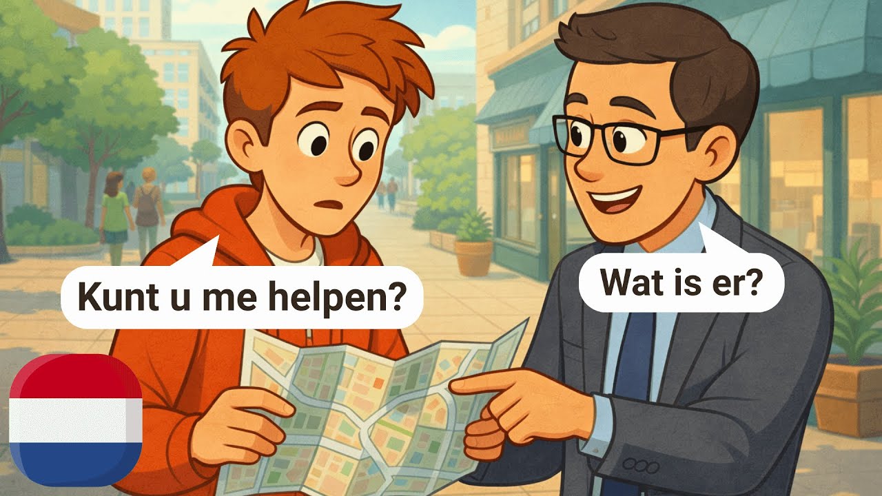 10 Daily Dutch Dialogues for beginners | A1-A2 | Walking In The Big City