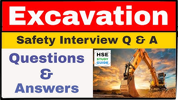 Excavation Safety interview questions & answers in hindi | Excavation interview questions & answers