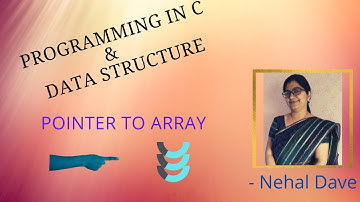 👉Pointer to Array in DS (Data Structure)