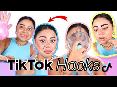 جربت اغرب حيل تيك توك للمكياج 