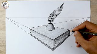 how to draw in perspective | DIBUJAR EN PERSPECTIVA | رسم | رسم المنظور | رسم ليوم العلم | dessin