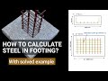 Steel quantity calculation  column footing  footing reinforcement details  bbs of footing  rcc