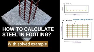 Steel quantity calculation | Column footing | footing reinforcement details | BBS of footing | #RCC