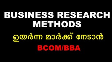 BUSINESS RESEARCH METHODS | SAMPLING PLAN | BCOM | BBA | CALICUT | 2,5,10 MARKS