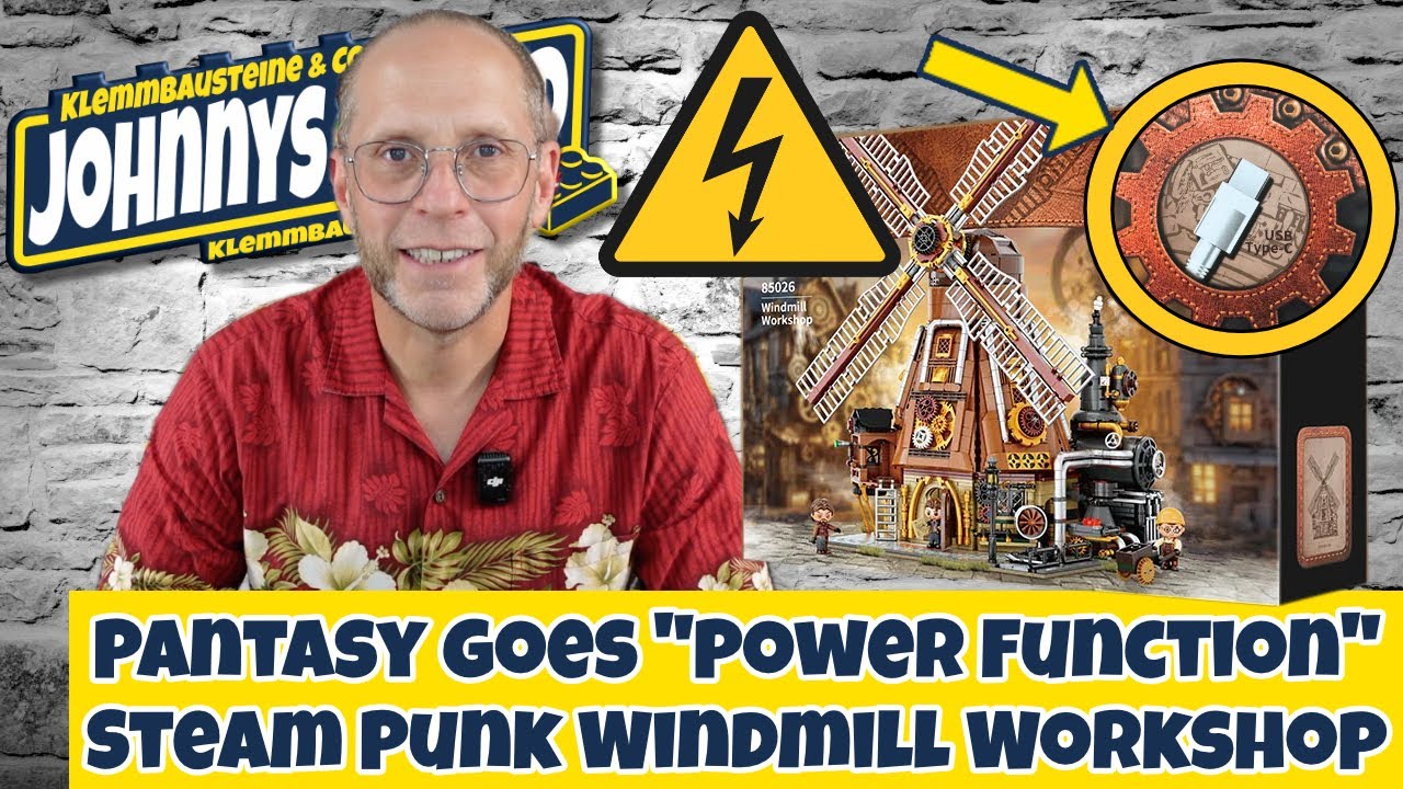 Pantasy goes Power Functions - Steam Punk Windmill Workshop 82026
