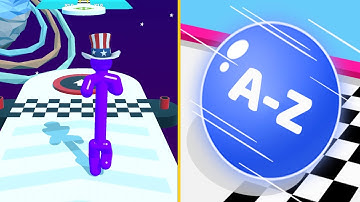 ⏺ Tall man Run 🆚 A-Z Run - Level 94+95 Relaxing Gameplay iOS,Android Update New Video Walkthrough AD