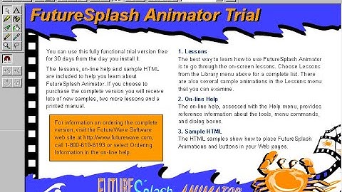 FutureSplash Animator in 1996