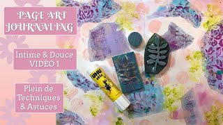 Page d'ART JOURNALING intime et douce, VIDÉO 1 sur 2