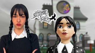 Virei a WANDINHA ADDAMS no Castelo de Nevermore (Wednesday Tycoon) | Família Luluca