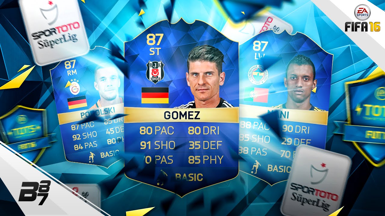 BRAND NEW TOTS! TURKISH LEAGUE TOTS! w/ TOTS NANI AND TOTS GOMEZ! | FIFA 16