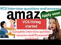 Amazon VCS hiring 2025| Amazon permanent work from home jobs| how to check Amazon VCS job status?