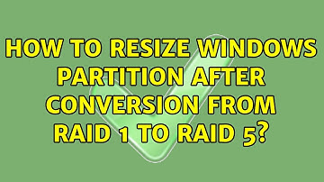How to resize Windows partition after conversion from RAID 1 to RAID 5?