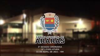 9ª Sessão Ordinária - Câmara Municipal de Araras