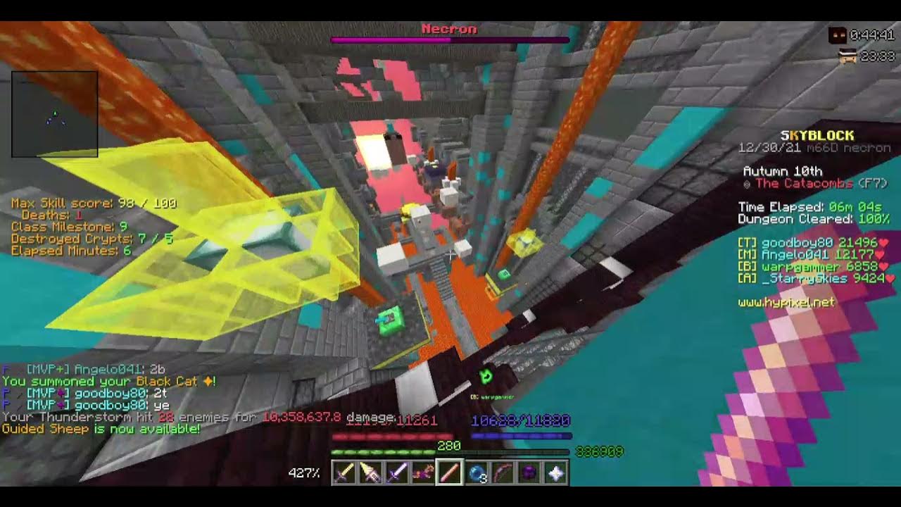 Minecraft Hypixel Skyblock F7 3 Terminal Rush YouTube