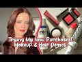 Trying my new purchases   sephora haul  try on  julia adams