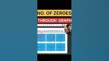 FIND NO. OF ZEROES THROUGH GRAPH #GraphMethod #ZeroesOfPolynomial #Class10Maths #PolynomialZeroes