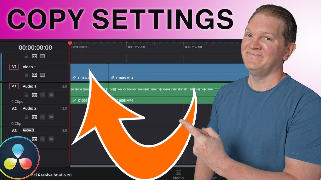 How to copy settings to other clips in DaVinci Resolve - YouTube