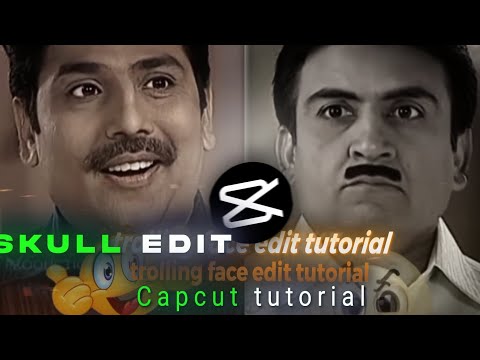 trending trolling face edit tutorial in capcut | Viral skull edit tutorial capcut💀