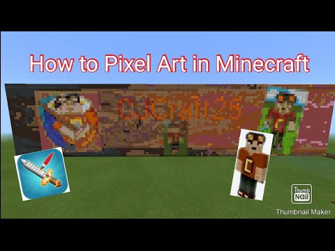 Minecraft How to Pixel Art Realy cool (CJCraft25) - YouTube