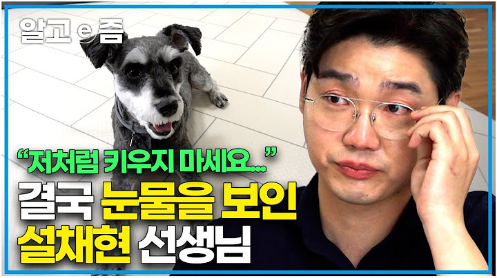 "후회가 밀려온 설쌤의 떨리는 목소리" 괜찮아요 슈나는 좋은 곳에서 기다리고 있을 거예요. 방송중 키우던 반려견이 생각났던 설채현 선생님의 눈물│세상에 나쁜 개는 없다│알고e즘