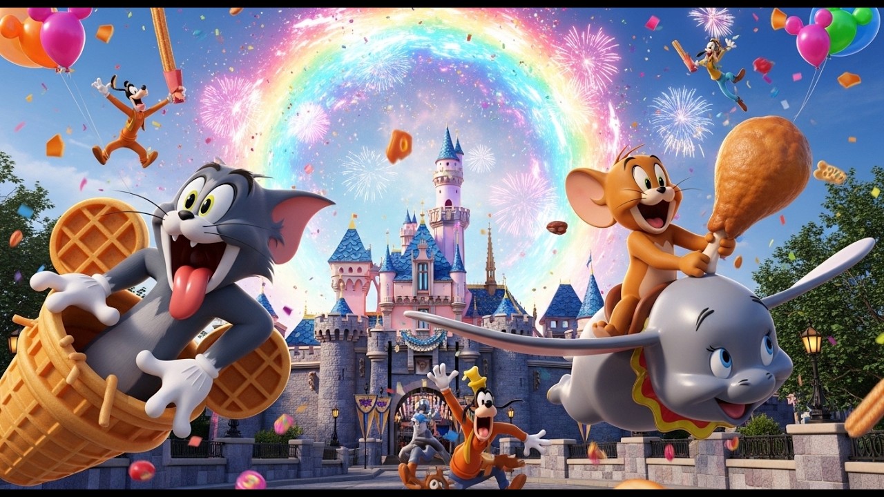From Enemies to Heroes | Tom & Jerry's Magical Disneyland Journey