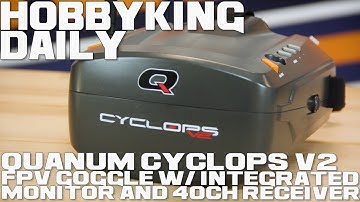 Quanum Cyclops V2 FPV Goggle w/Integrated Monitor and 40Ch Receiver - HobbyKing Daily