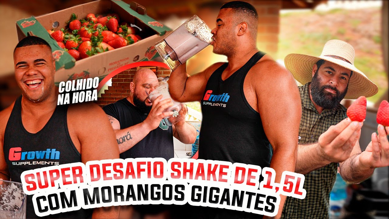 DESAFIO DO SHAKE DE MORANGO DE 1,5L NA FAZENDA COM BITELO, DORÃO , XUCRÃO E TORTUGUITA