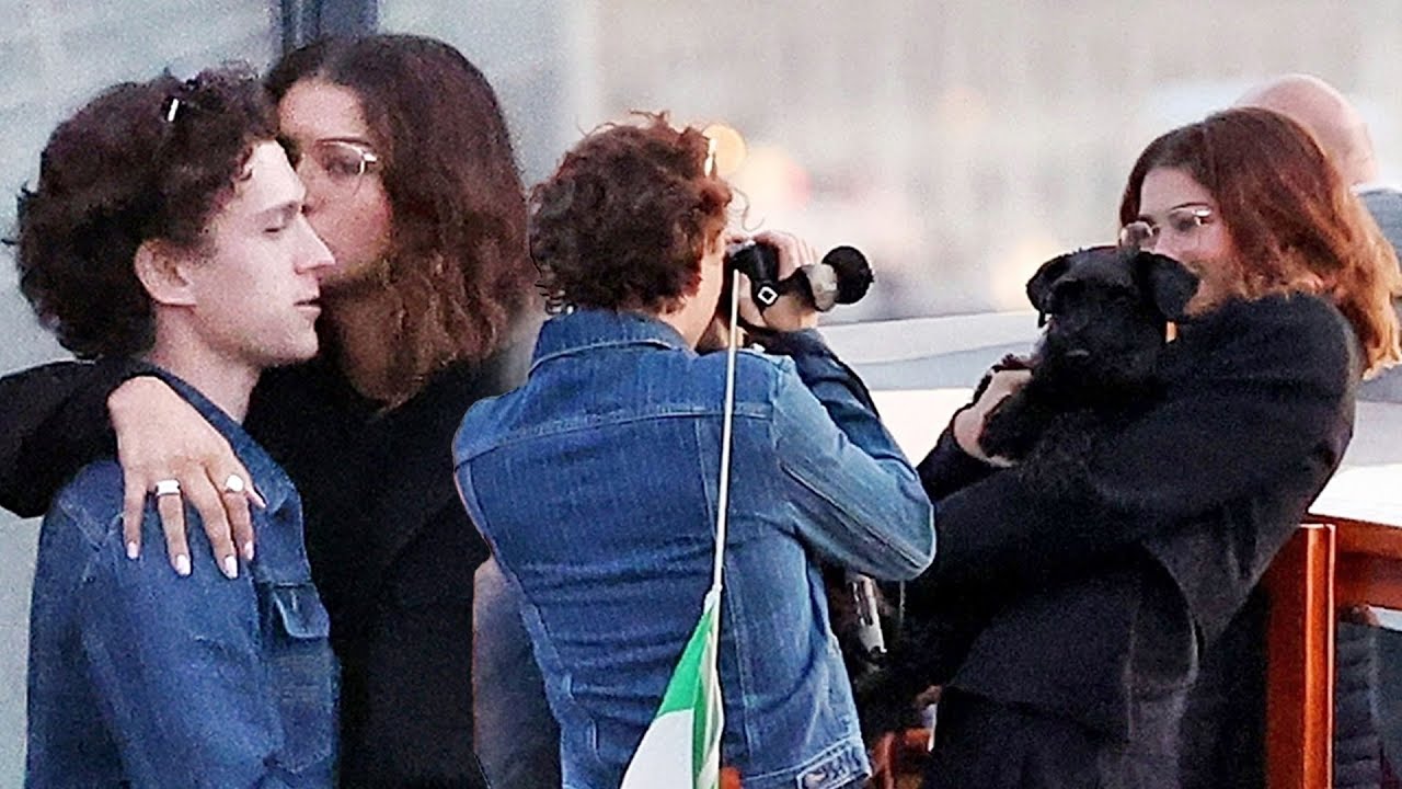 Tom Holland and Zendaya Take ROMANTIC Boat Ride in Venice - YouTube