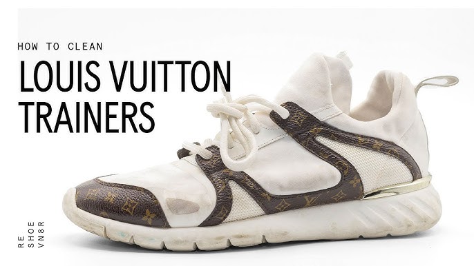 ASMR] Clean & restore Louis Vuitton White sneakers 4k 