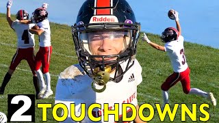 HE SCORED 2 TOUCHDOWNS at FOOTBALL GAME!