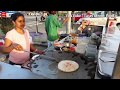 Tasty Street Paratha of Surat City  || Husband wife selling Delicious Paratha || India Street food