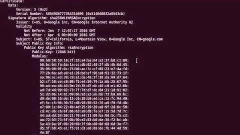 View the contents of a PEM encoded certificate with OpenSSL