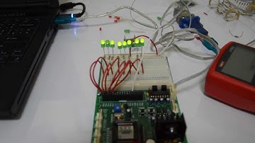 Assembly language mcs-51 LED