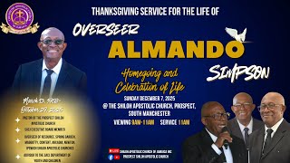 Thanksgiving Service for the life of Overseer Almando Simpson