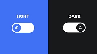 How to make Toggle Button with Dark/Light Mode in HTML CSS & JavaScript | LocalStorage