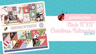 Stack 12"x12" Papeles Scrapbooking Christmas Nutcracker de DCWV