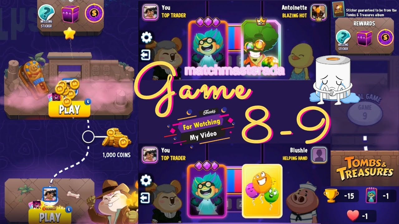 Match Masters, Final Game, 9 Games, Legendary Booster, Lightning Strike