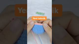 Pürüzsüz ip geçişini nasil yapilir? #crochet #örgü #anahtarlık #amigurumi  #amigurumiteknikleri