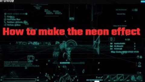 How to make the neon effect (sharefactory)