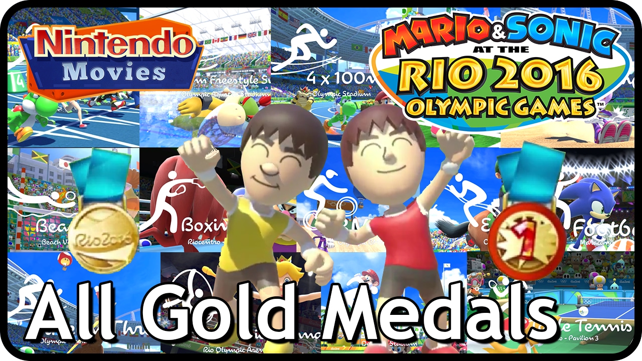 Mario and Sonic at the Rio 2016 Olympic Games - All Gold Medals (multiplayer)