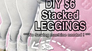 DIY Stacked Leggings Using Hand Sewing Only + HOW TO HAND SEW STEP BY STEP TUTORIAL! | Laura Ashley.