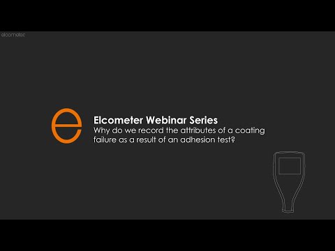 Recording Attributes of a Coating Failure as Result of an Adhesion Test