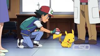 Ash trying to bring Pikachu in Pokeball | Pokemon The Movie I Choose You screenshot 2