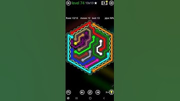 How To Solve Flow Free Hexes Jumbo Courtyard Pack Level 74 Board Walk Through Solution Walkthrough