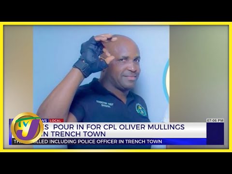 Tributes Pour in for CPL Oliver Mullings Killed in Trench Town | TVJ News - Oct 21 2022